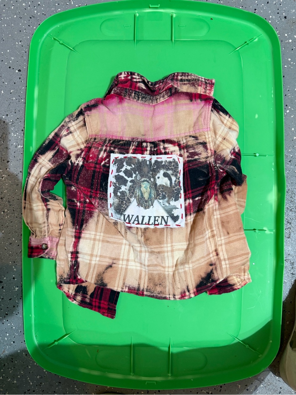 Wallen Kids Plaid Button-Down Shirt - Red & Beige